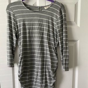 Grey/White Stripped Jessica Simpson Maternity